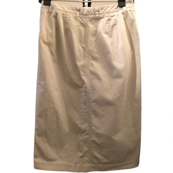 🛍️ 3/$40 Eddie Bauer Skirt Straight Chino Skirt Plus Size 14 Petite - Picture 2 of 5